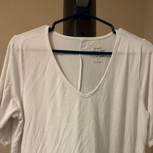 Torrid Super Soft White V-Neck Tee
